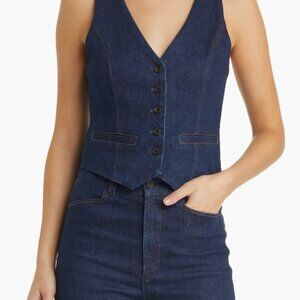 PAIGE Antonella Denim Vest